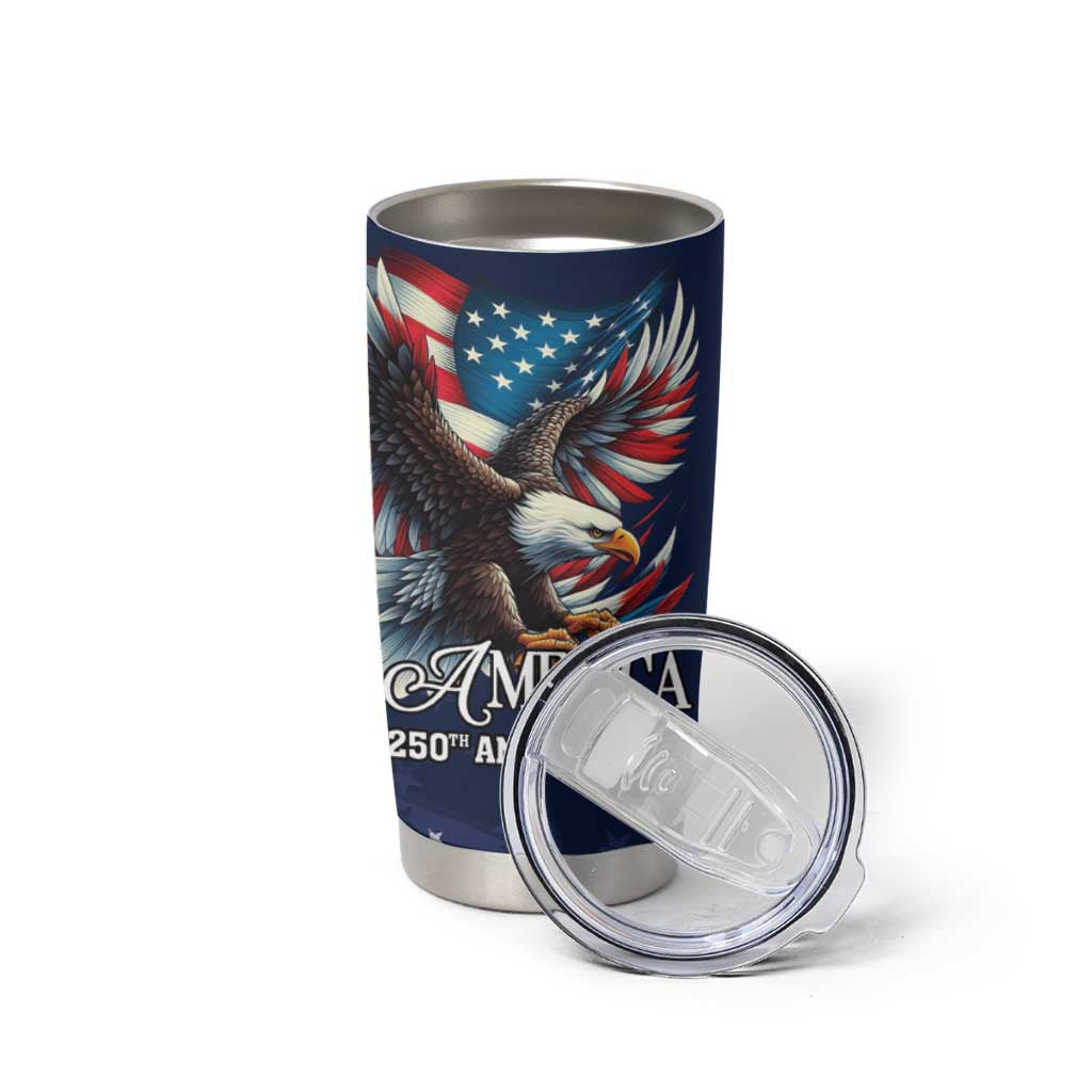 US Navy 250th Anniversary Tumbler Cup Proudly Served Veteran - Wonder Print Shop