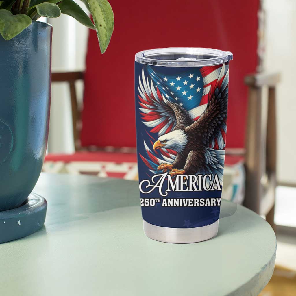 US Navy 250th Anniversary Tumbler Cup Proudly Served Veteran - Wonder Print Shop