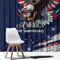 US Navy 250th Anniversary Window Curtain Proudly Served Veteran - Wonder Print Shop