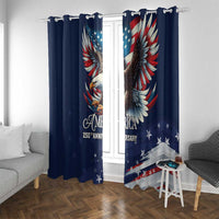 US Navy 250th Anniversary Window Curtain Proudly Served Veteran - Wonder Print Shop