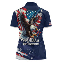 US Navy 250th Anniversary Women Polo Shirt Proudly Served Veteran - Wonder Print Shop