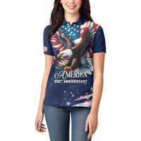 US Navy 250th Anniversary Women Polo Shirt Proudly Served Veteran - Wonder Print Shop