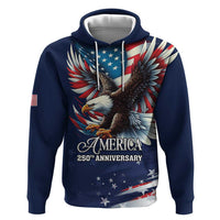 US Navy 250th Anniversary Zip Hoodie Proudly Served Veteran - Wonder Print Shop