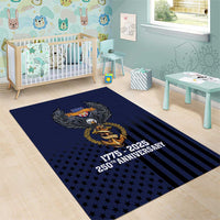 America 250th Anniversary Eagle Area Rug Patriotic USA Flag - Wonder Print Shop