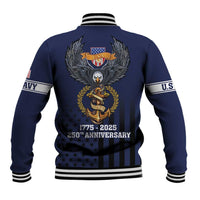 America 250th Anniversary Eagle Baseball Jacket Patriotic USA Flag - Wonder Print Shop