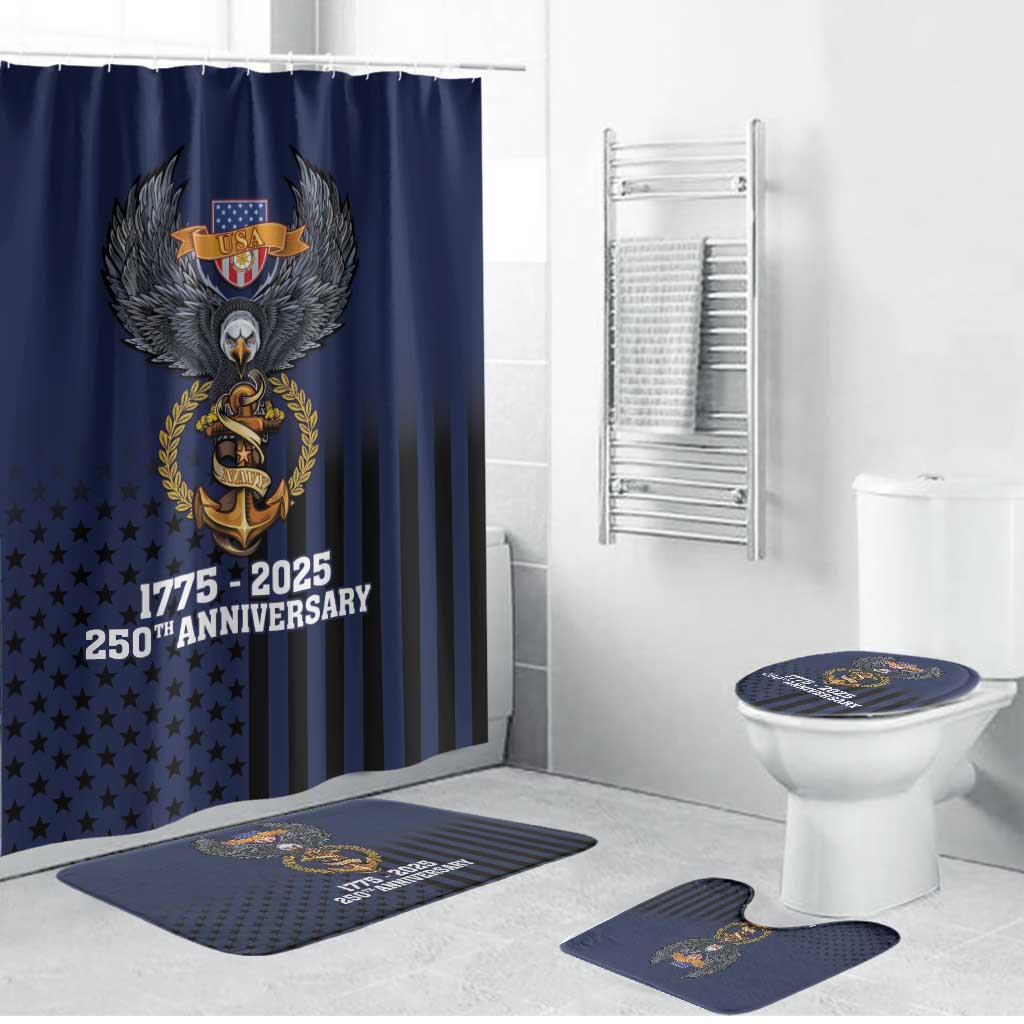America 250th Anniversary Eagle Bathroom Set Patriotic USA Flag - Wonder Print Shop