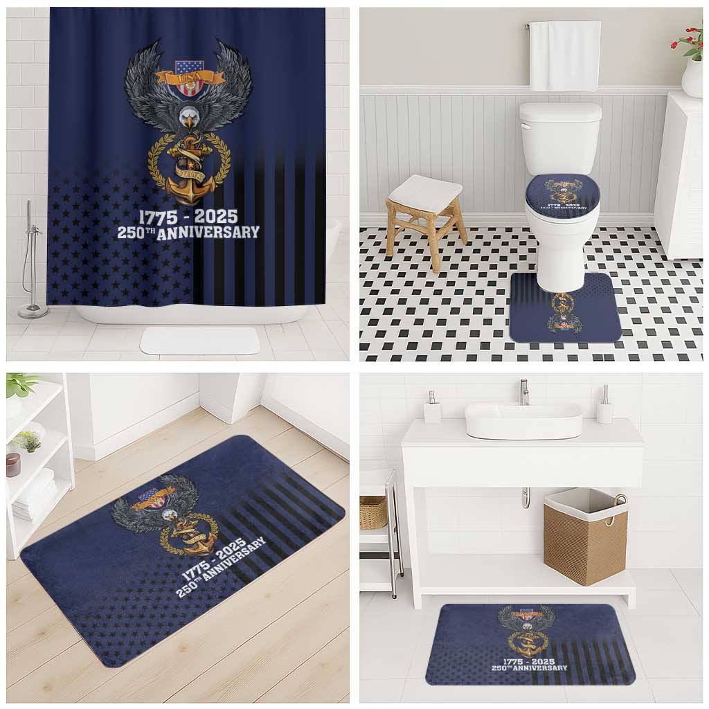 America 250th Anniversary Eagle Bathroom Set Patriotic USA Flag - Wonder Print Shop