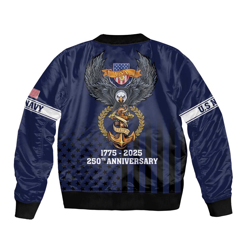 America 250th Anniversary Eagle Bomber Jacket Patriotic USA Flag - Wonder Print Shop