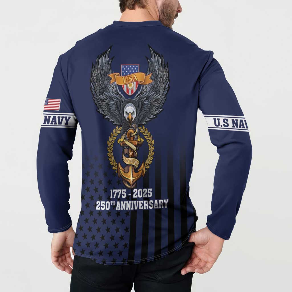 America 250th Anniversary Eagle Button Sweatshirt Patriotic USA Flag - Wonder Print Shop