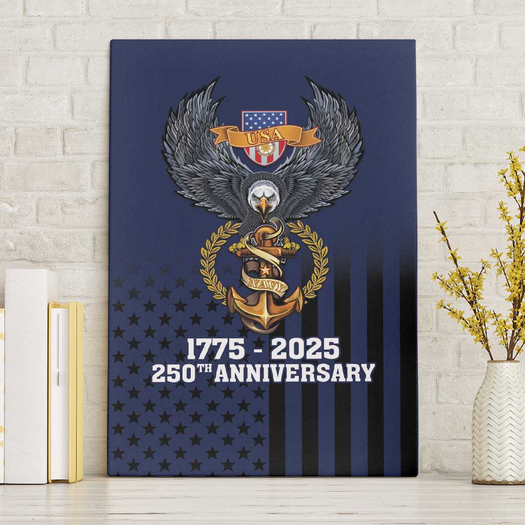 America 250th Anniversary Eagle Canvas Wall Art Patriotic USA Flag - Wonder Print Shop