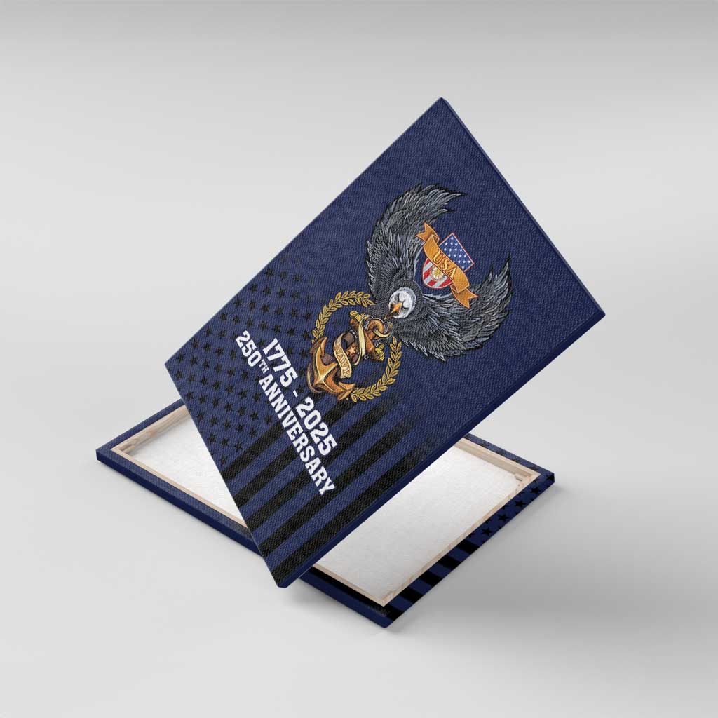 America 250th Anniversary Eagle Canvas Wall Art Patriotic USA Flag - Wonder Print Shop