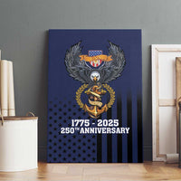 America 250th Anniversary Eagle Canvas Wall Art Patriotic USA Flag - Wonder Print Shop