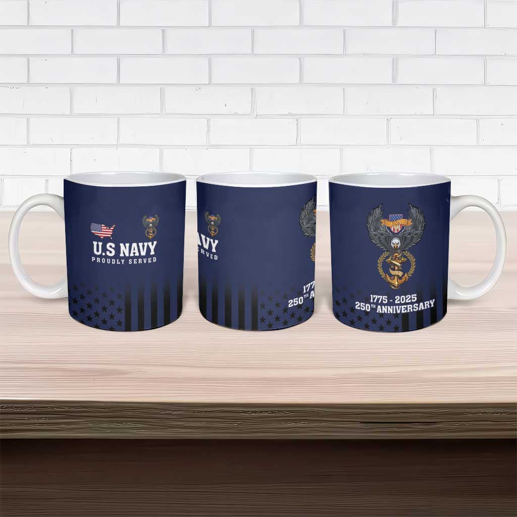 America 250th Anniversary Eagle Ceramic Mug Patriotic USA Flag - Wonder Print Shop