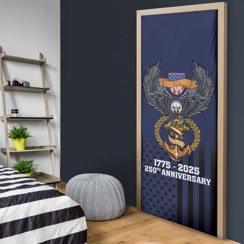 America 250th Anniversary Eagle Door Cover Patriotic USA Flag - Wonder Print Shop