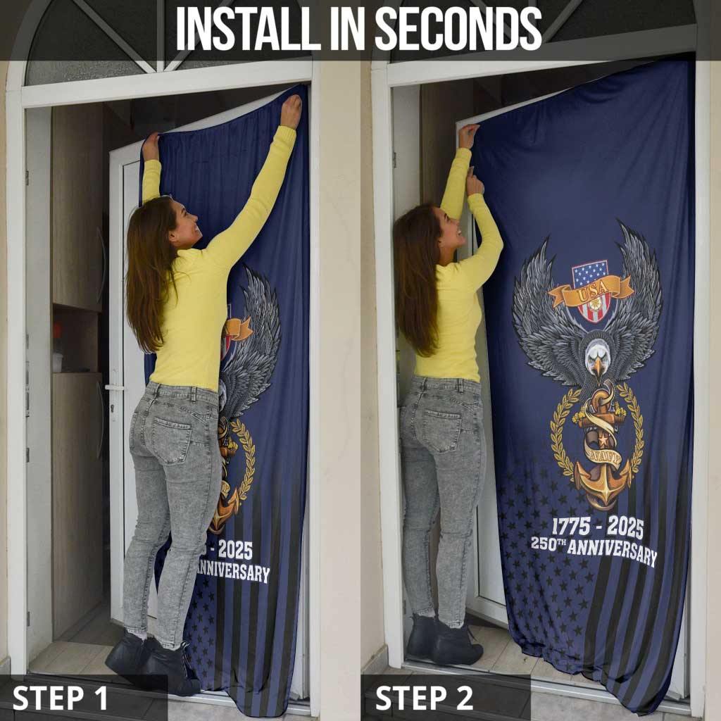 America 250th Anniversary Eagle Door Cover Patriotic USA Flag - Wonder Print Shop