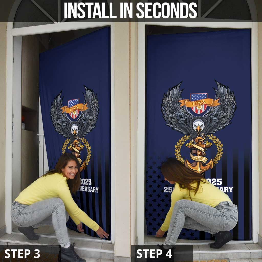 America 250th Anniversary Eagle Door Cover Patriotic USA Flag - Wonder Print Shop