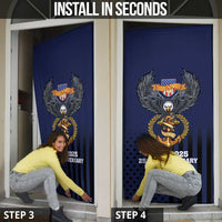 America 250th Anniversary Eagle Door Cover Patriotic USA Flag - Wonder Print Shop