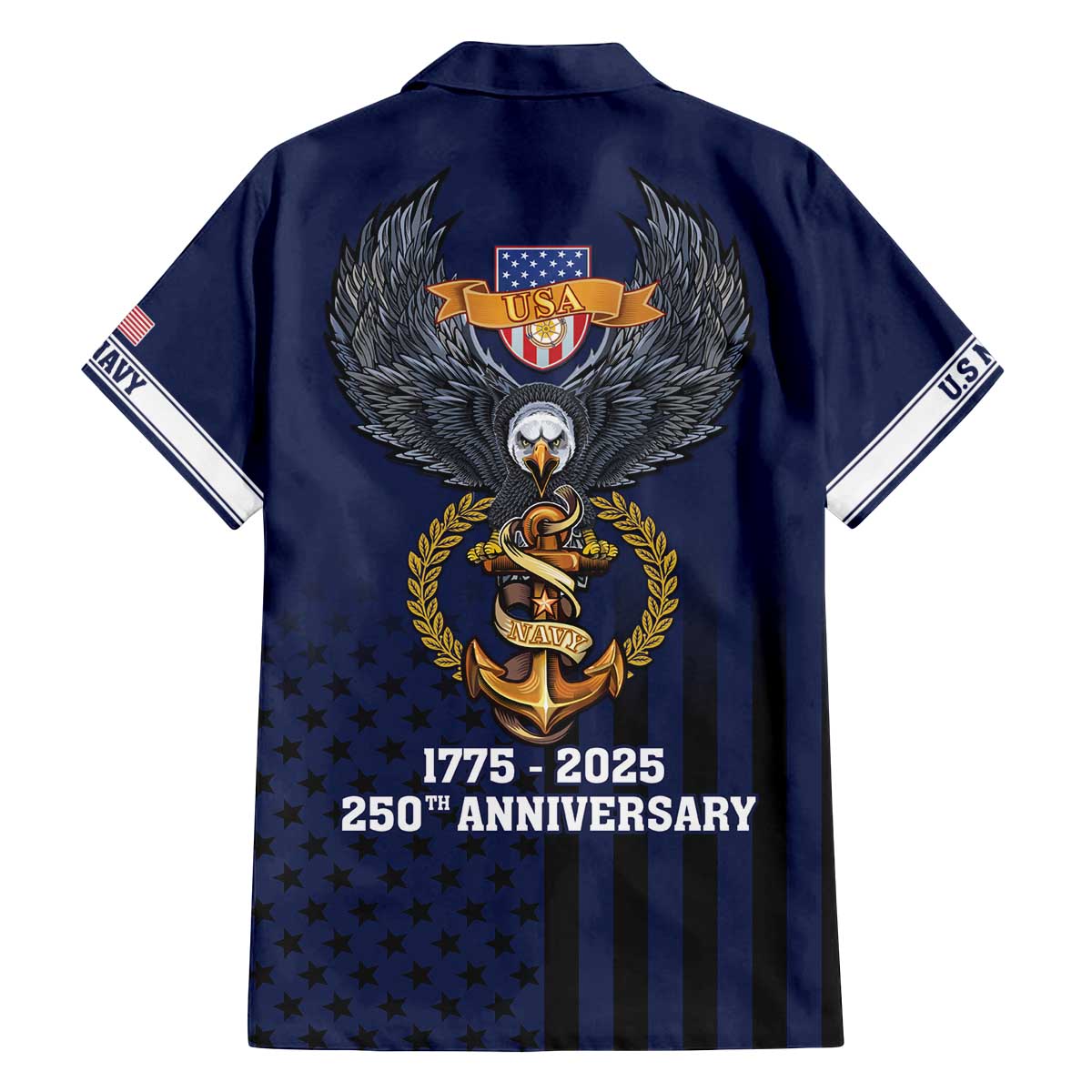 America 250th Anniversary Eagle Family Matching Off The Shoulder Long Sleeve Dress and Hawaiian Shirt Patriotic USA Flag - Wonder Print Shop