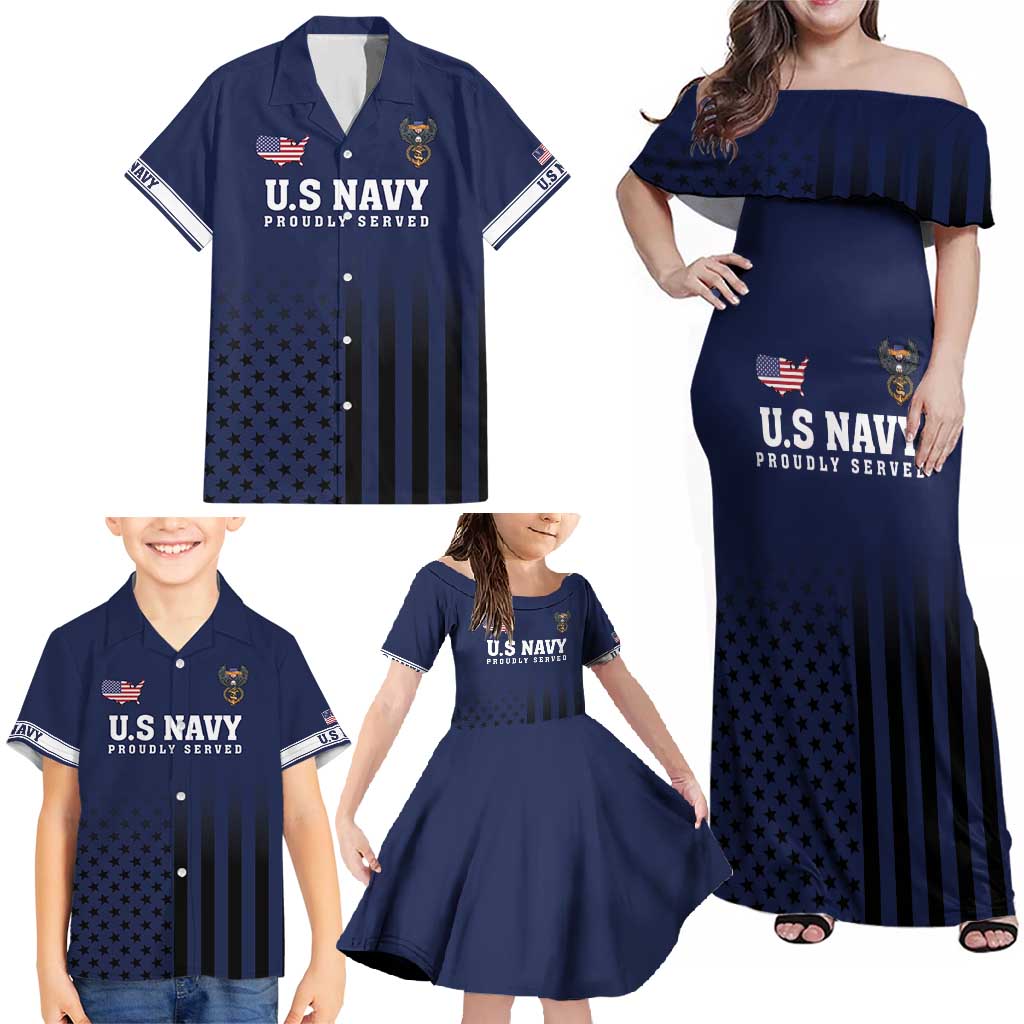 America 250th Anniversary Eagle Family Matching Off Shoulder Maxi Dress and Hawaiian Shirt Patriotic USA Flag - Wonder Print Shop