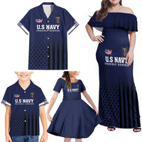 America 250th Anniversary Eagle Family Matching Off Shoulder Maxi Dress and Hawaiian Shirt Patriotic USA Flag - Wonder Print Shop
