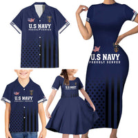 America 250th Anniversary Eagle Family Matching Short Sleeve Bodycon Dress and Hawaiian Shirt Patriotic USA Flag - Wonder Print Shop