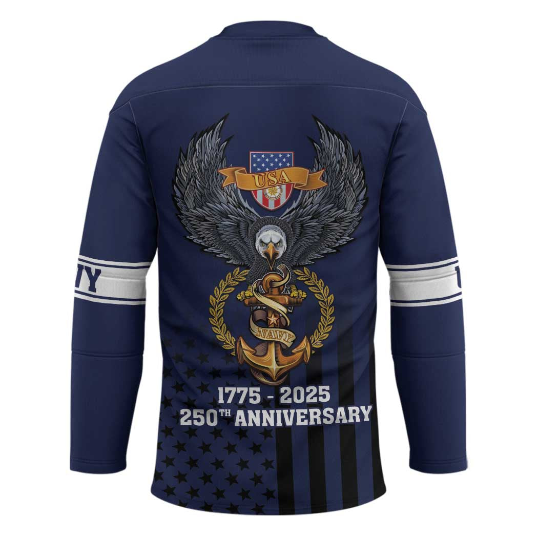 America 250th Anniversary Eagle Hockey Jersey Patriotic USA Flag - Wonder Print Shop