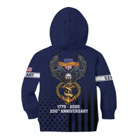 America 250th Anniversary Eagle Kid Hoodie Patriotic USA Flag - Wonder Print Shop