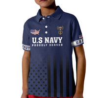 America 250th Anniversary Eagle Kid Polo Shirt Patriotic USA Flag - Wonder Print Shop
