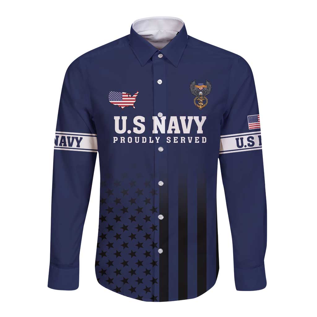 America 250th Anniversary Eagle Long Sleeve Button Shirt Patriotic USA Flag - Wonder Print Shop