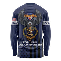 America 250th Anniversary Eagle Long Sleeve Shirt Patriotic USA Flag - Wonder Print Shop