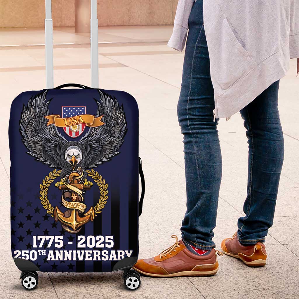 America 250th Anniversary Eagle Luggage Cover Patriotic USA Flag - Wonder Print Shop