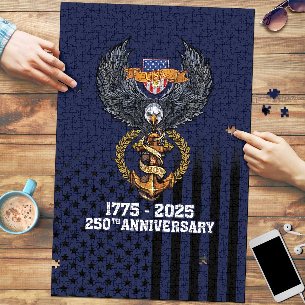 America 250th Anniversary Eagle Puzzle Patriotic USA Flag - Wonder Print Shop