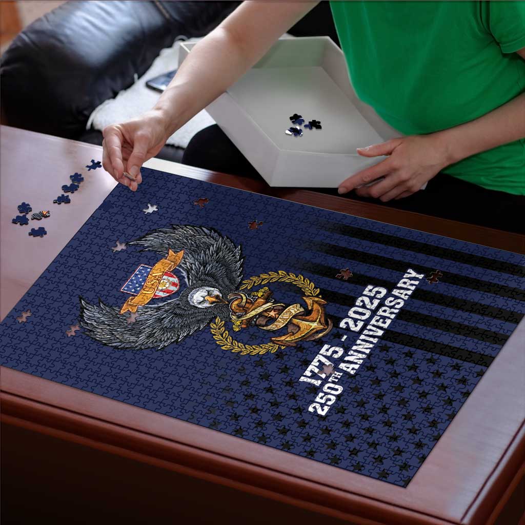 America 250th Anniversary Eagle Puzzle Patriotic USA Flag - Wonder Print Shop