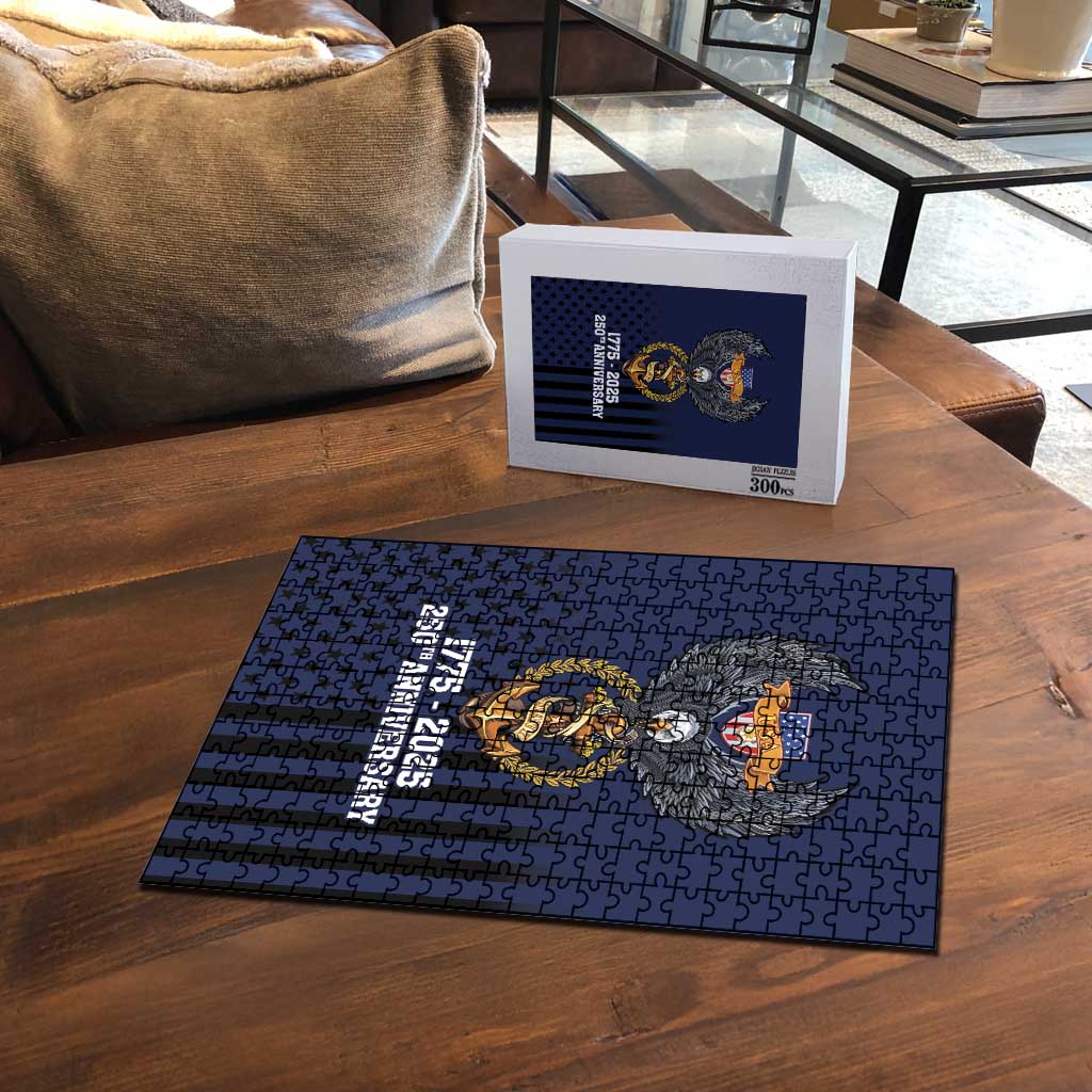 America 250th Anniversary Eagle Puzzle Patriotic USA Flag - Wonder Print Shop