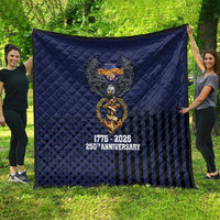 America 250th Anniversary Eagle Quilt Patriotic USA Flag - Wonder Print Shop