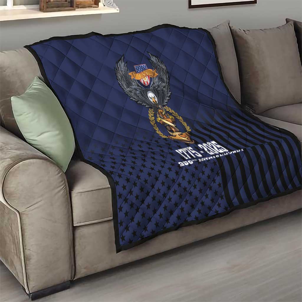 America 250th Anniversary Eagle Quilt Patriotic USA Flag - Wonder Print Shop