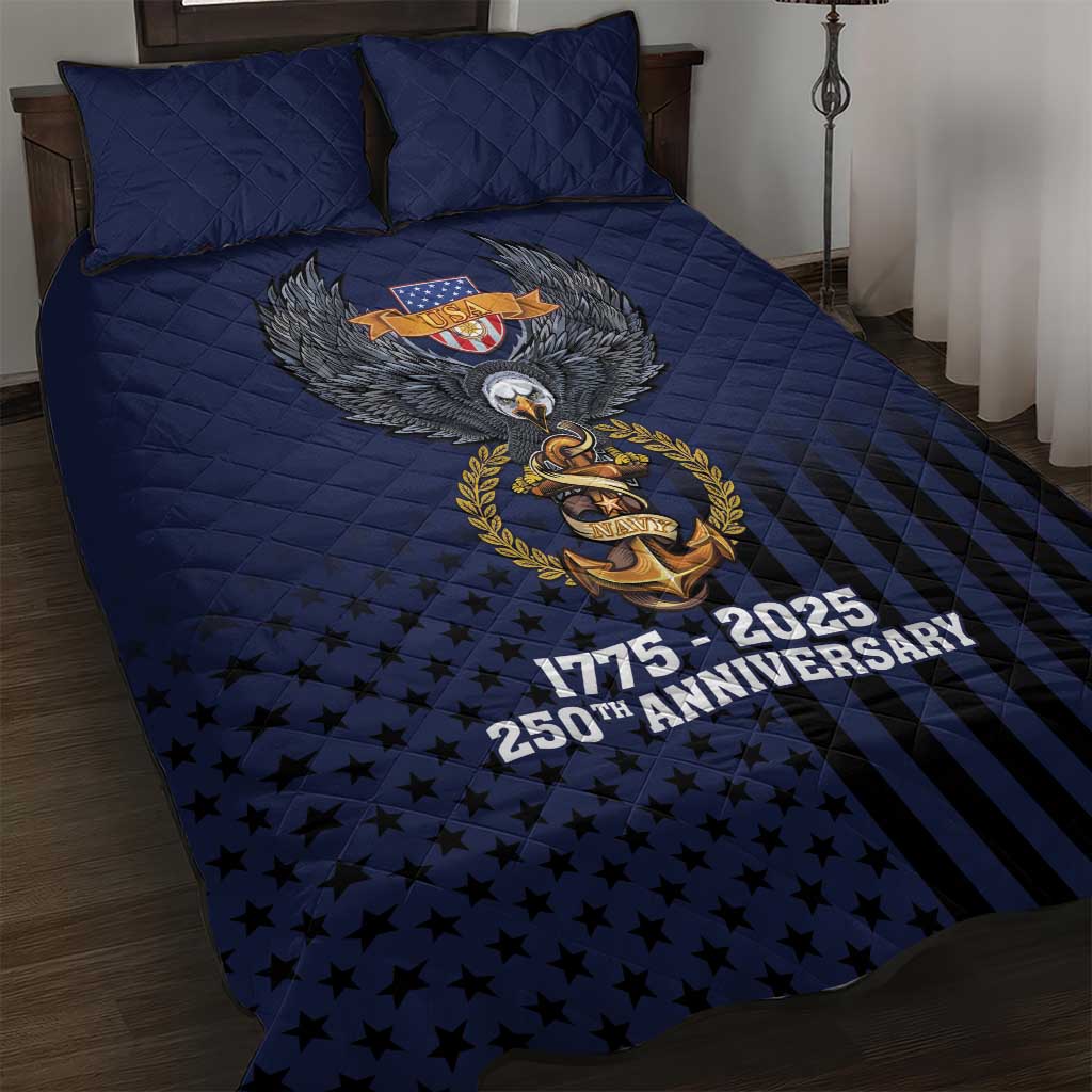 America 250th Anniversary Eagle Quilt Bed Set Patriotic USA Flag - Wonder Print Shop