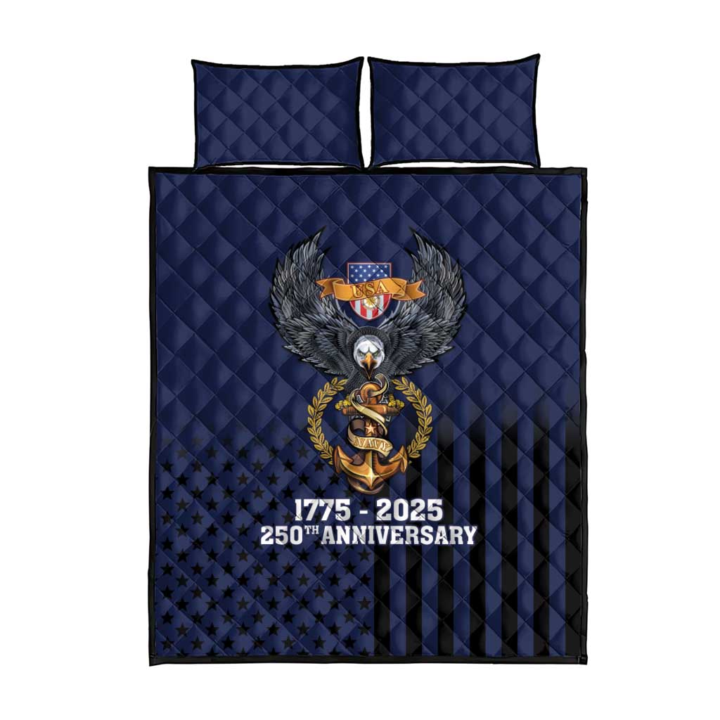 America 250th Anniversary Eagle Quilt Bed Set Patriotic USA Flag - Wonder Print Shop