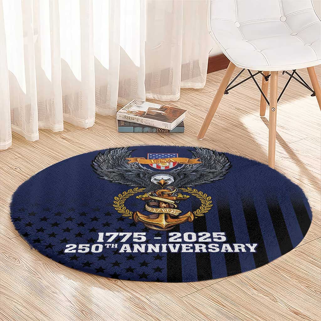 America 250th Anniversary Eagle Round Carpet Patriotic USA Flag - Wonder Print Shop