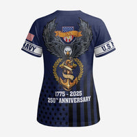 America 250th Anniversary Eagle Scrub Top Patriotic USA Flag - Wonder Print Shop