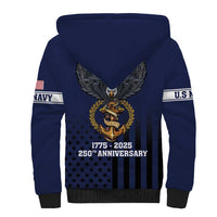 America 250th Anniversary Eagle Sherpa Hoodie Patriotic USA Flag - Wonder Print Shop