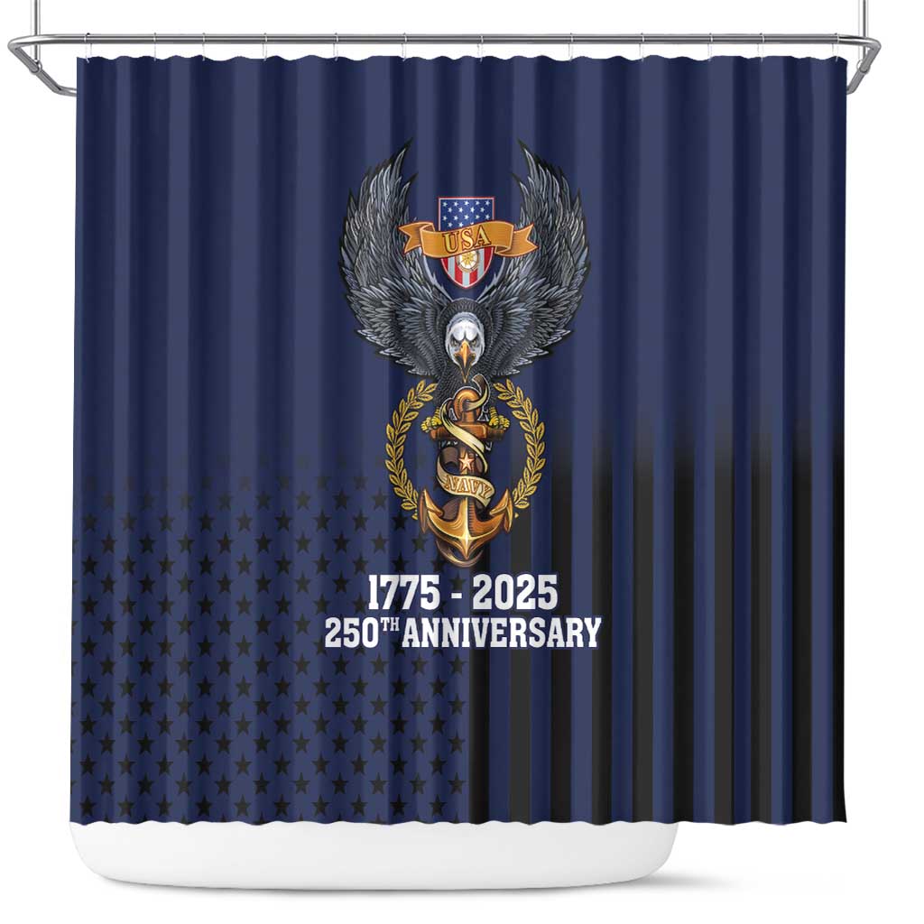 America 250th Anniversary Eagle Shower Curtain Patriotic USA Flag - Wonder Print Shop