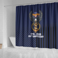 America 250th Anniversary Eagle Shower Curtain Patriotic USA Flag - Wonder Print Shop