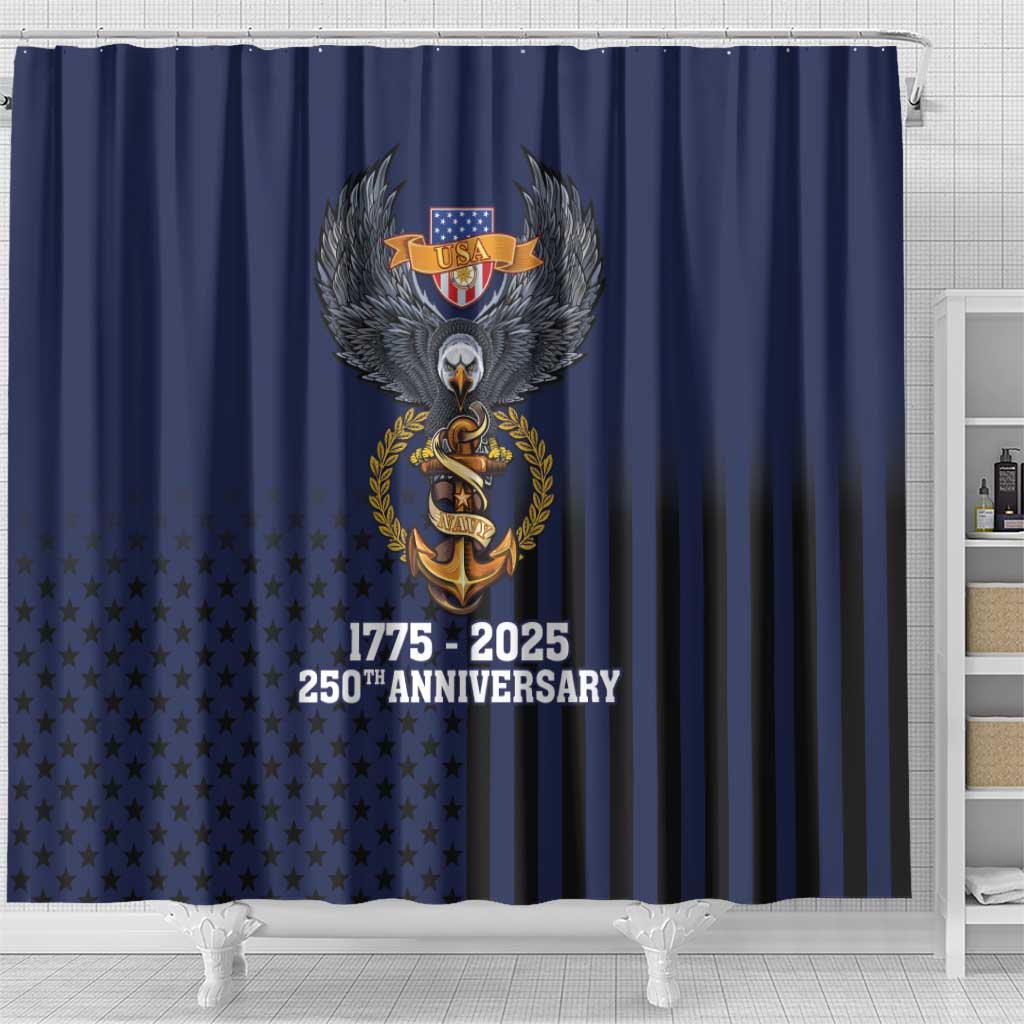 America 250th Anniversary Eagle Shower Curtain Patriotic USA Flag - Wonder Print Shop