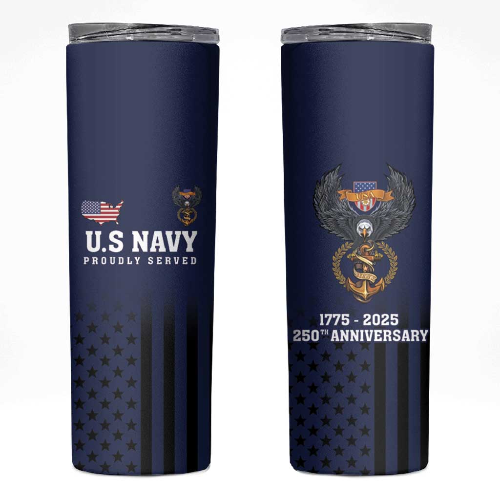 America 250th Anniversary Eagle Skinny Tumbler Patriotic USA Flag - Wonder Print Shop