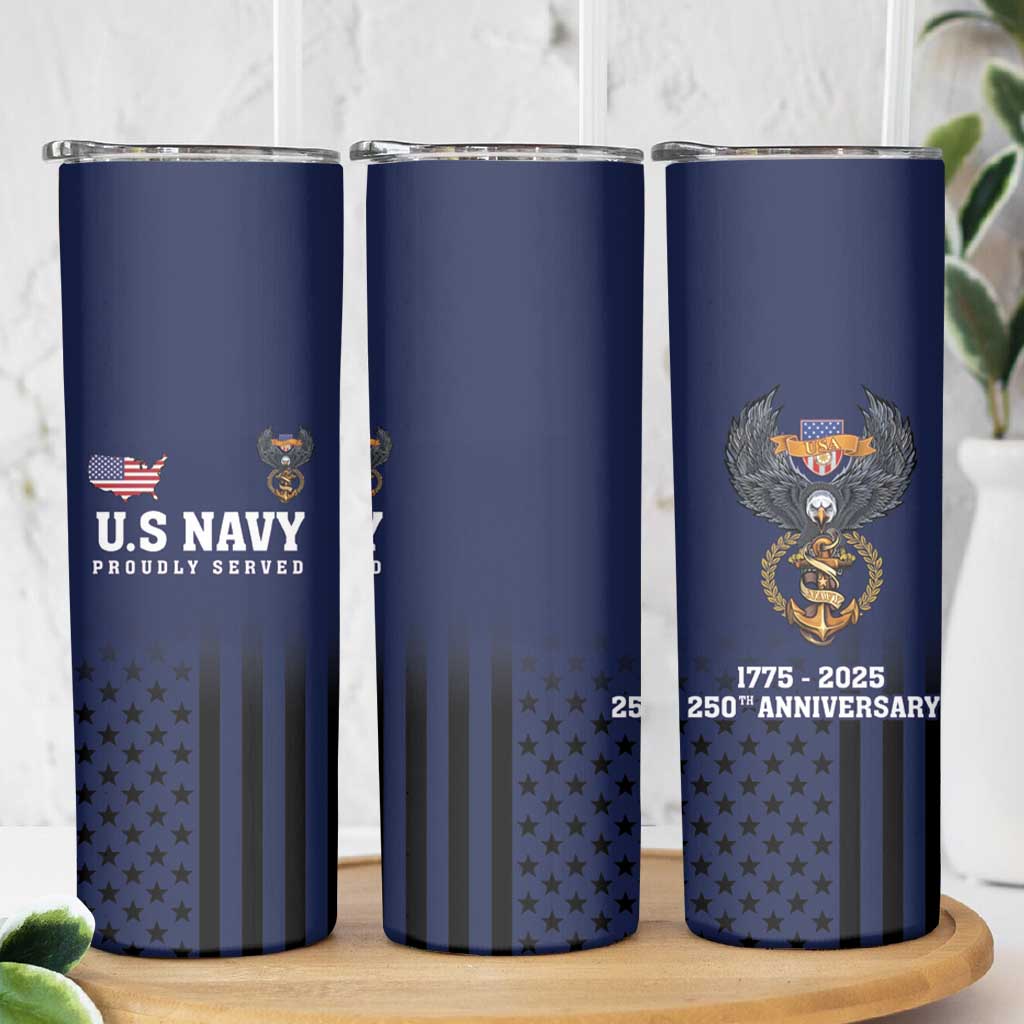 America 250th Anniversary Eagle Skinny Tumbler Patriotic USA Flag - Wonder Print Shop