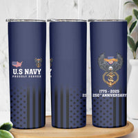 America 250th Anniversary Eagle Skinny Tumbler Patriotic USA Flag - Wonder Print Shop