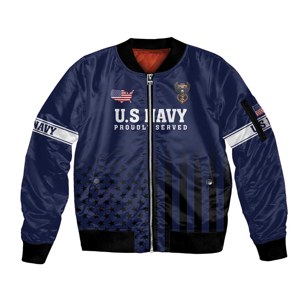 America 250th Anniversary Eagle Sleeve Zip Bomber Jacket Patriotic USA Flag - Wonder Print Shop