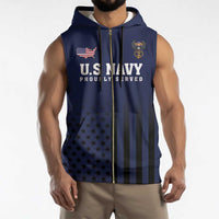 America 250th Anniversary Eagle Sleeveless Zip Hoodie Patriotic USA Flag - Wonder Print Shop