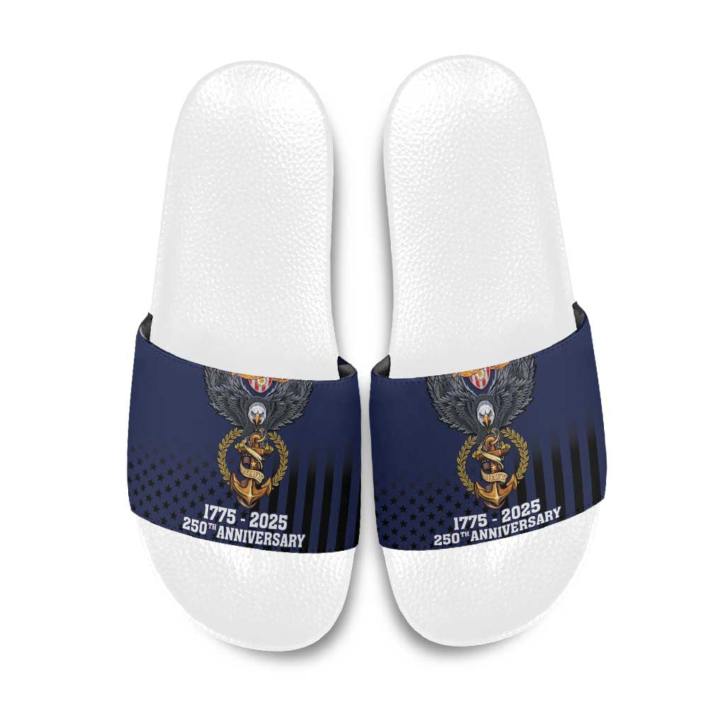 America 250th Anniversary Eagle Slide Sandals Patriotic USA Flag - Wonder Print Shop